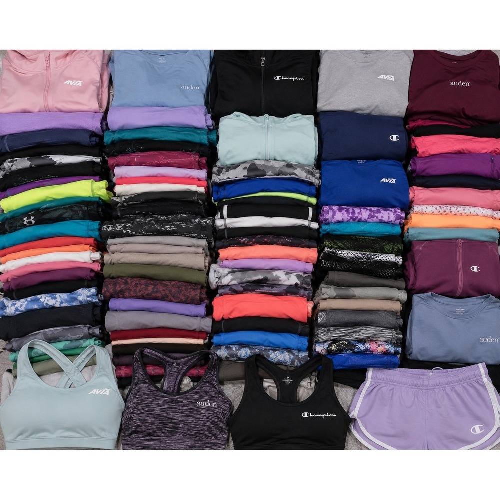 10 Pc Women's Athletic Clothing Lot Avia Champion Auden All in Motion Mixed Size